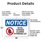 Signmission No Oil Changes In Parking Lot OSHA Notice Sign, Aluminum, 18in W x 12in L, 2PK OS-2PACK-NS-A-1218-L-16150 - alternate 5